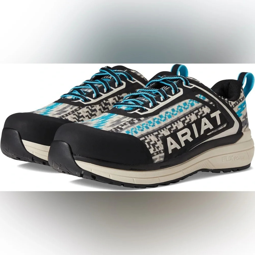 Ariat Black Turquoise Patterned Women's Sneakers